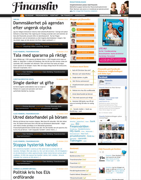 Finansliv.se – smart sätt att göra tidning på webben